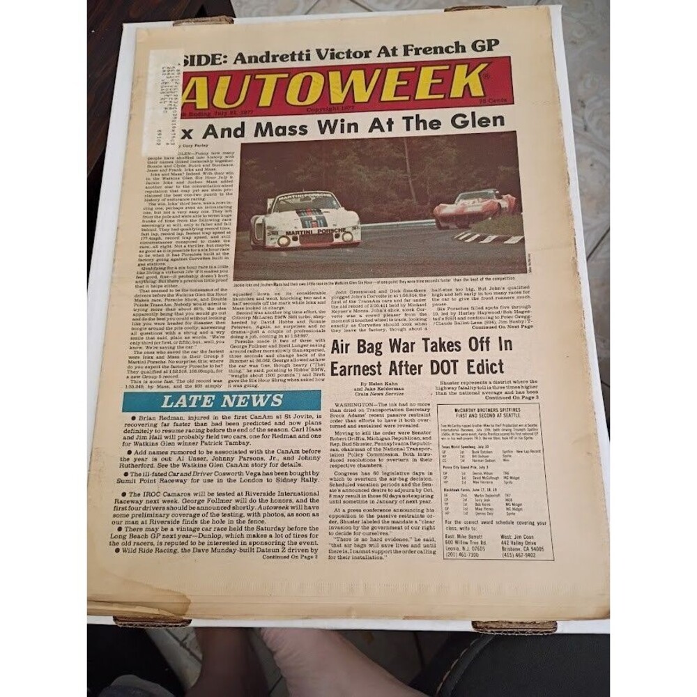 AutoWeek Magazine - July 22, 1977